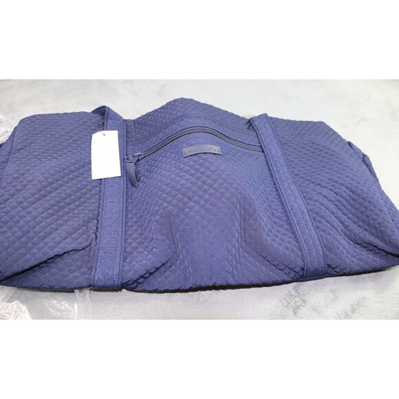 Vera Bradley Microfiber Large Traveler Duffel CLASSIC NAVY NWT